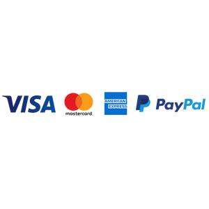 Secure Payment: Visa, Mastercard, Amex, PayPal